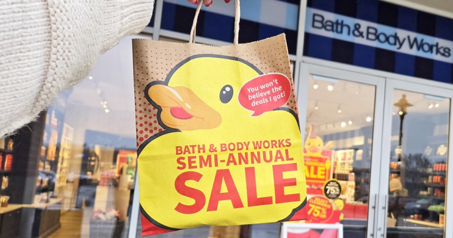 Up to 75% Off Bath & Body Works Semi-Annual Sale | $7.99 Candles, $2 Body Care, & More