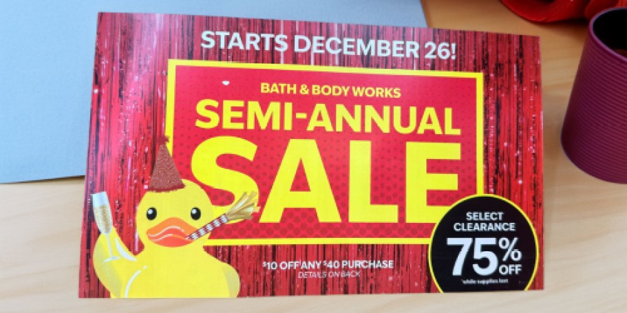 Bath & Body Works Semi-Annual Sale Starts 12/26 – Here’s How to Save!