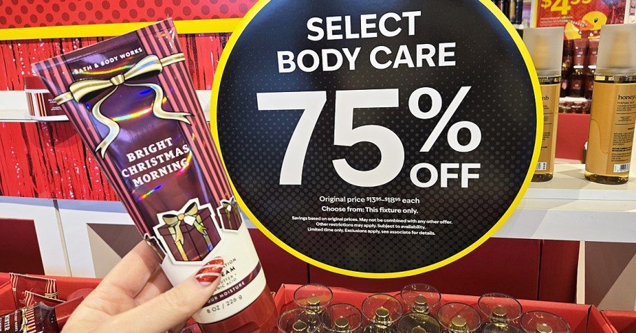 Up to 75% Off Bath & Body Works Body Care | Prices from $2