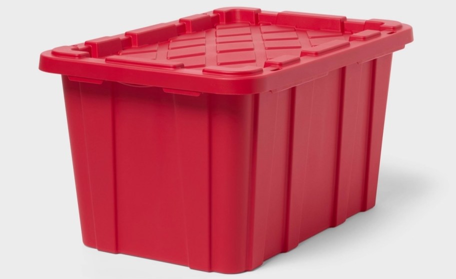 heavy duty storage bin with lid