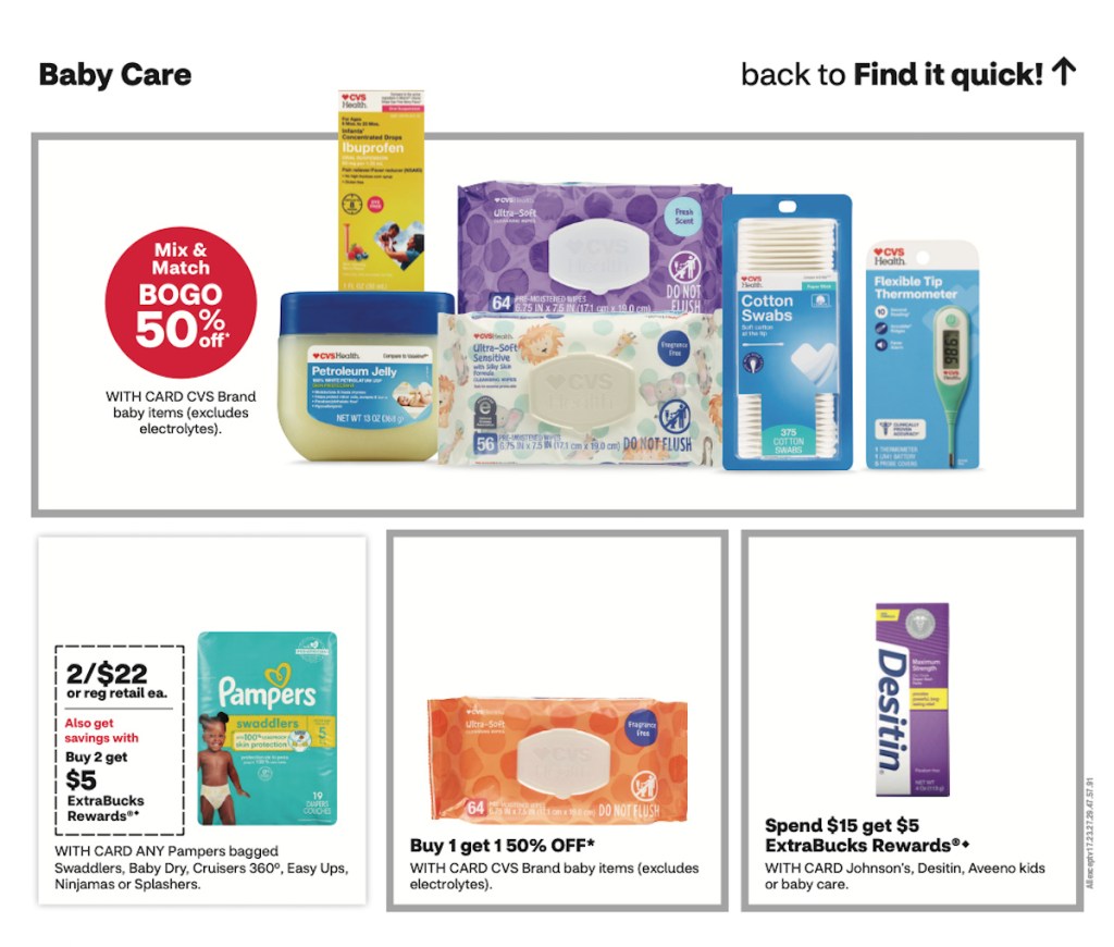 page from CVS ad