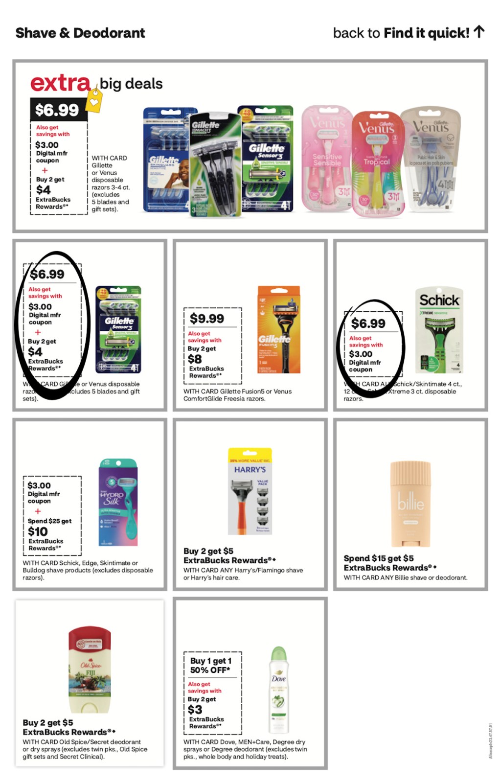 page from CVS ad