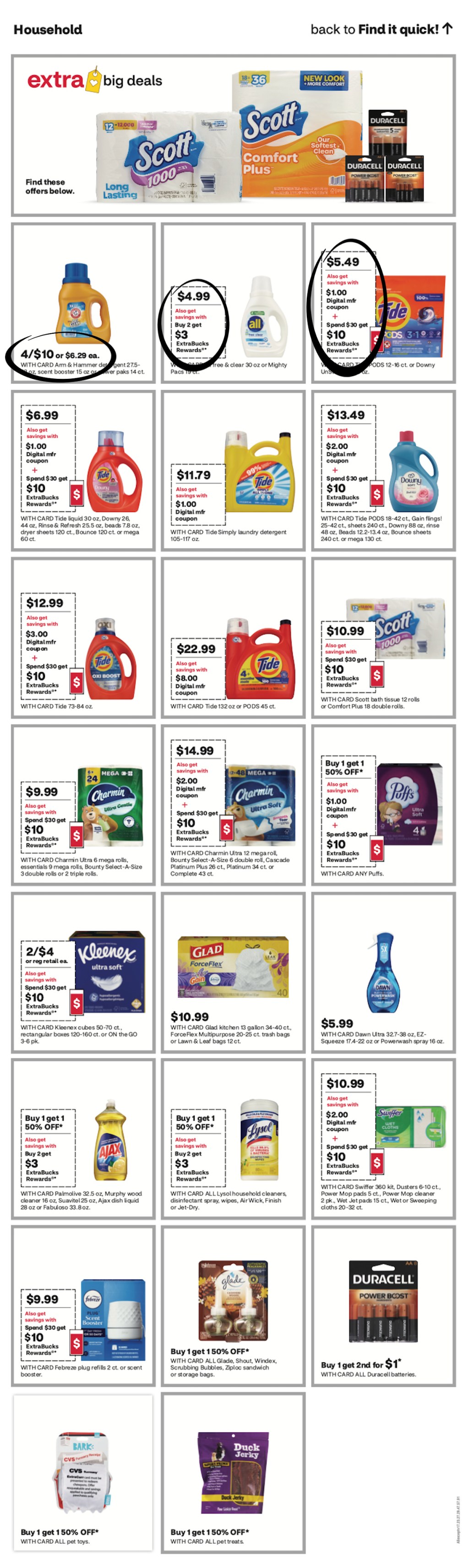 page from CVS ad