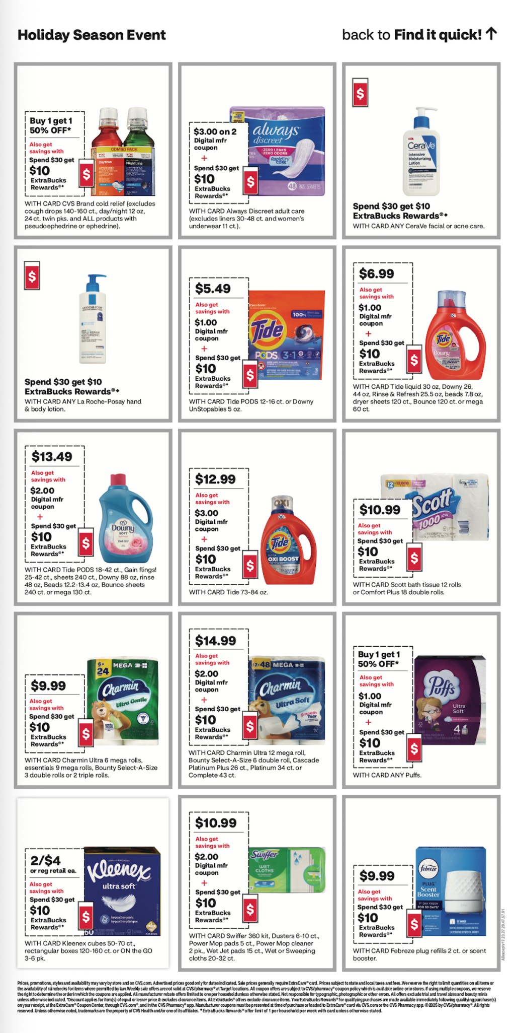 page from CVS ad
