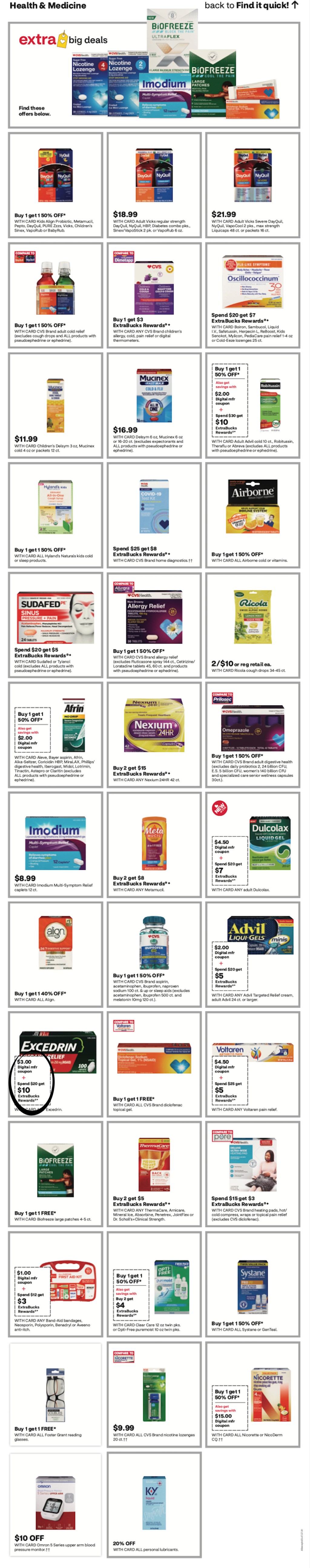 page from CVS ad