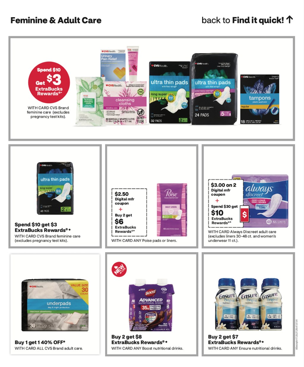 page from CVS ad