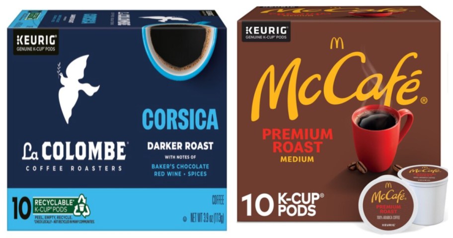 two boxes of k-cup pods