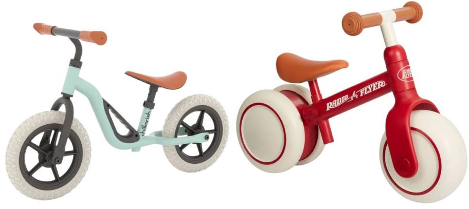 Chillafish Charlie Breeze 10 Kids' Balance Bike and Radio Flyer Steady Start 8'' Kids' Balance Bike