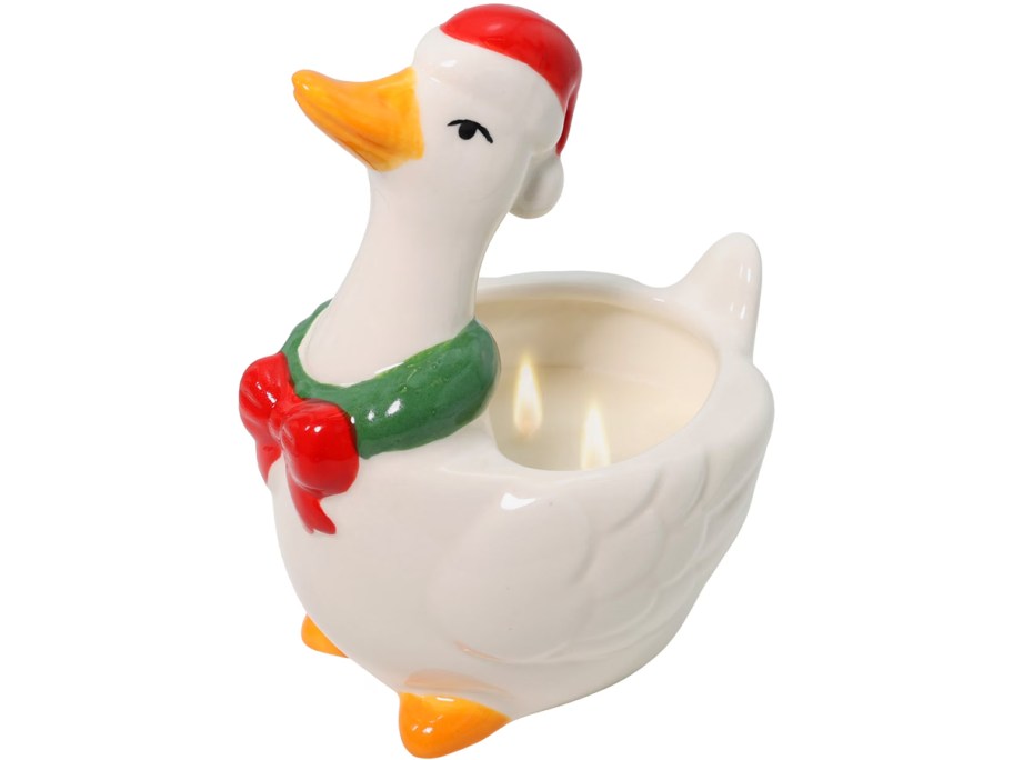Christmas Goose Candle