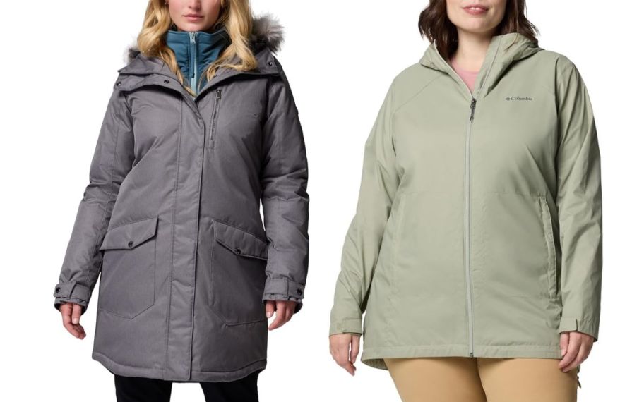 stock image of two columbia jackets