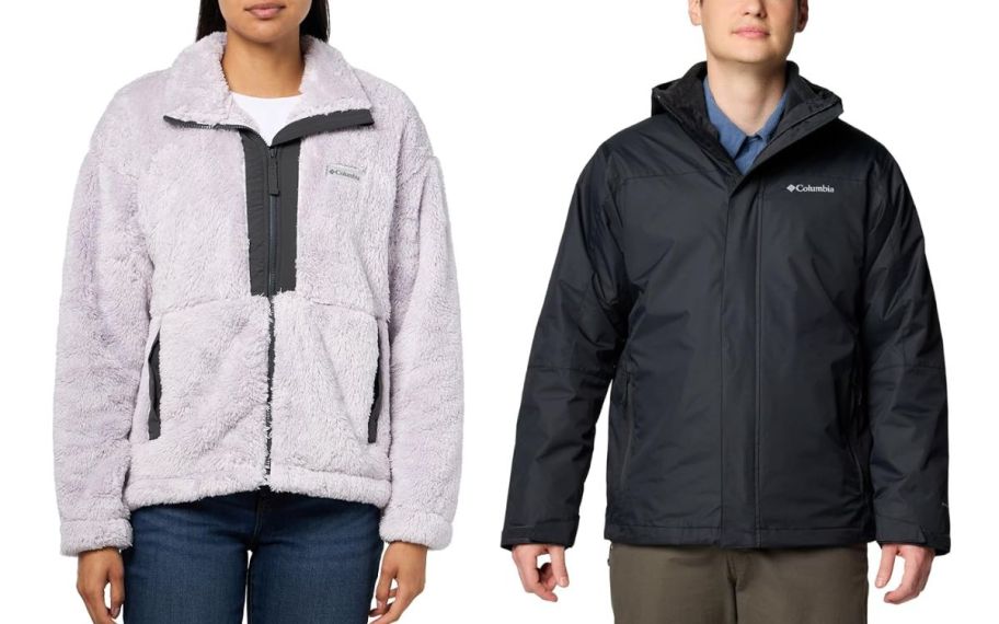 stock image of two columbia jackets 