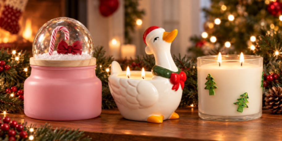 NEW Christmas Candles from $8.48 on Walmart.com (Even a Christmas Goose!)