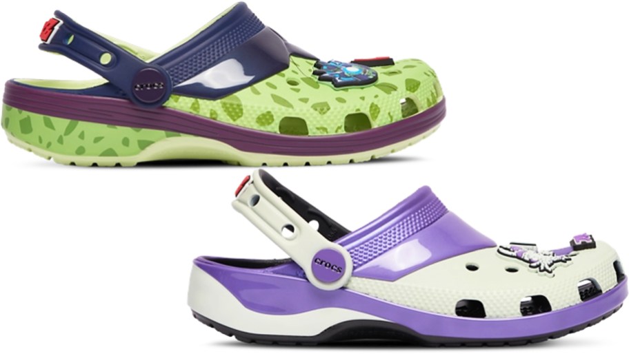 two dragon ball z crocs clogs