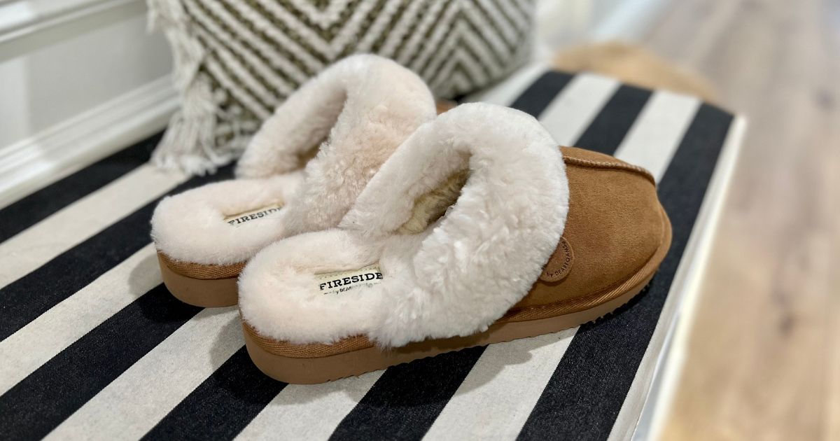 Cozy Dearfoams Fireside Slippers Just $39 + FREE Delivery by Christmas for Prime Members
