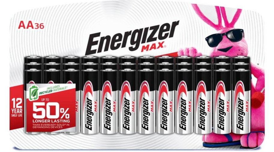 large pack of Energizer MAX AA Batteries
