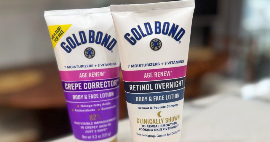 Gold Bond Retinol Body & Face Lotion Just $3 Shipped on Amazon (Reg. $15)