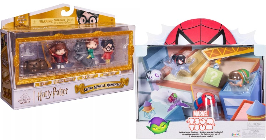 Harry Potter Mini Figure Set and Tsum Tsum Spiderman mini figure set