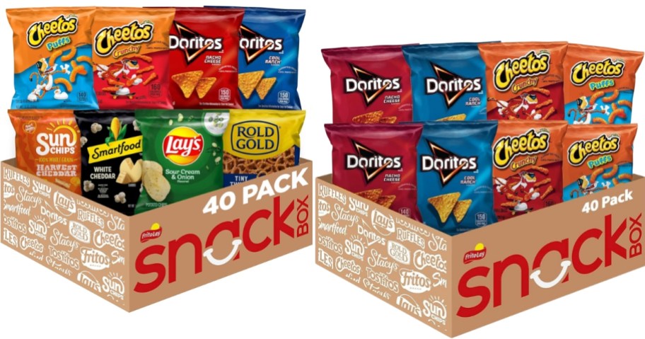 2 boxes of Lay's chips variety packs