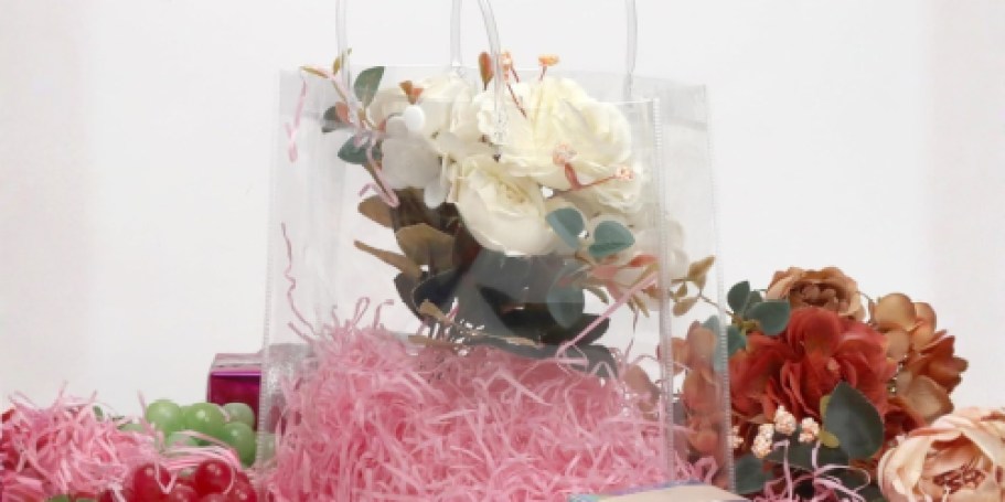 Clear Gift Bags with Handles 10-Count Just $4.99 on Amazon (Reg. $13)