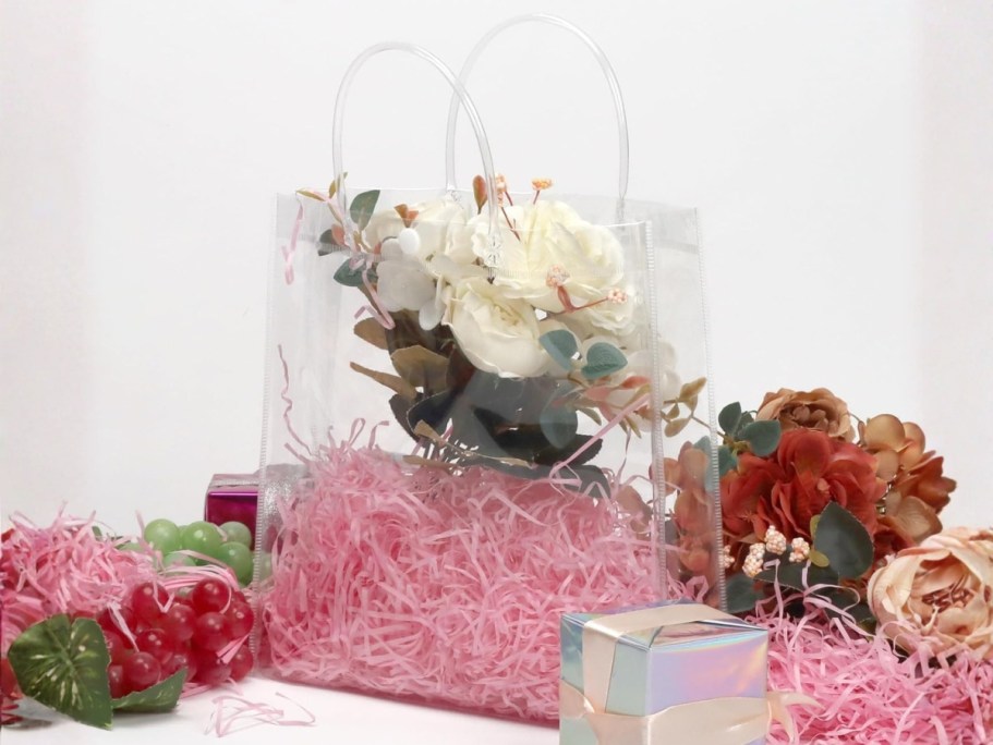 Clear Gift Bags with Handles 10-Count Just $4.99 on Amazon (Reg. $13)