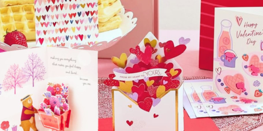 Hallmark Valentine’s Day Pop-Up Cards from $3.99 on Amazon