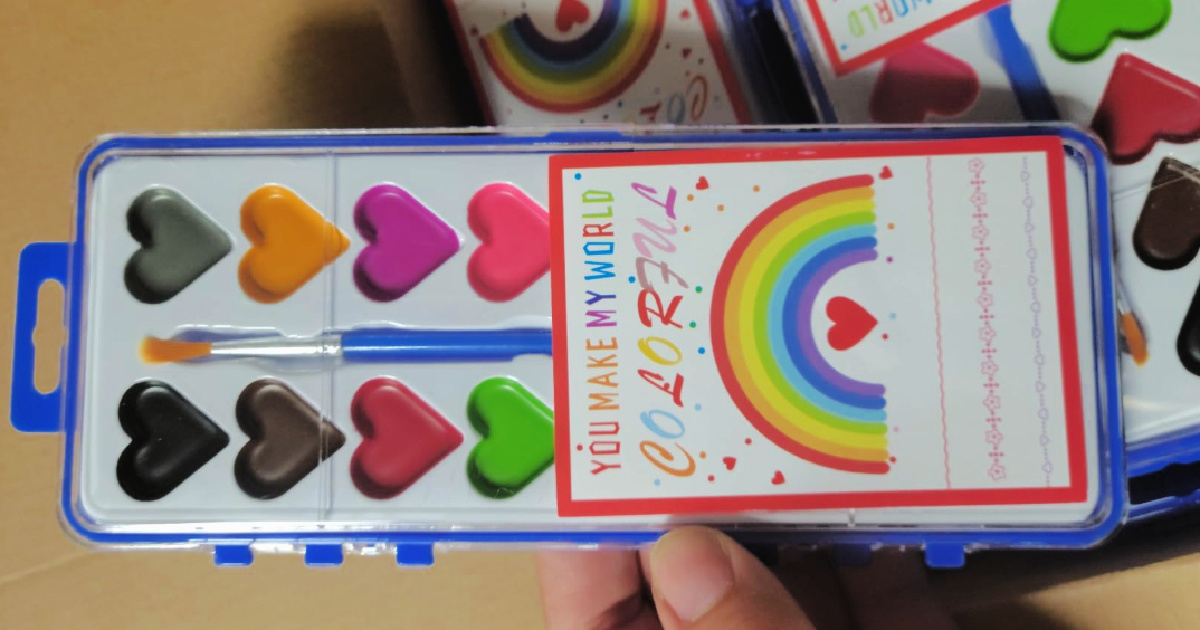 This Watercolor Paint Set 24-Pack Sells Out Every Year on Amazon (Candy-Free Valentine Option!)