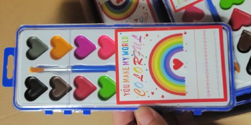 This Watercolor Paint Set 24-Pack Sells Out Every Year on Amazon (Candy-Free Valentine Option!)