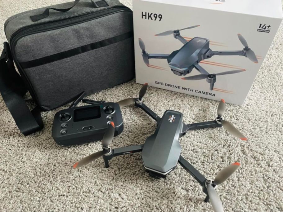 A Hocany Drone with case and remote
