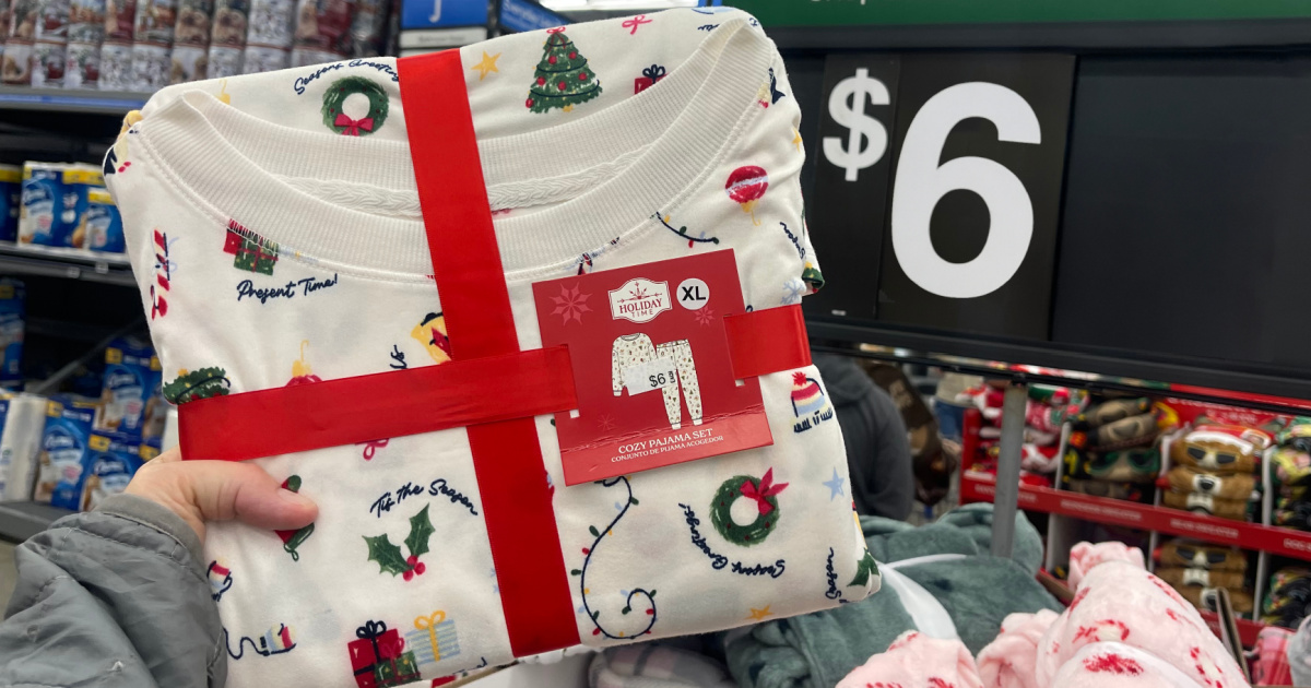 Women’s Holiday Pajama Sets from $6 on Walmart.com