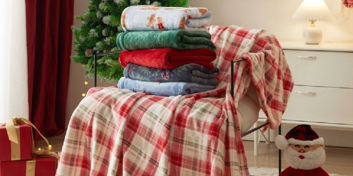50% Off Holiday Throw Blankets at Walmart – ONLY $5.98 (Regularly $12)