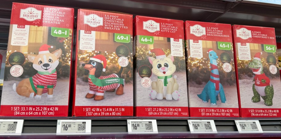Holiday Time 3.5-Foot Inflatable Animals