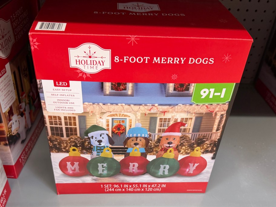 Holiday Time 8-Foot Merry Dogs