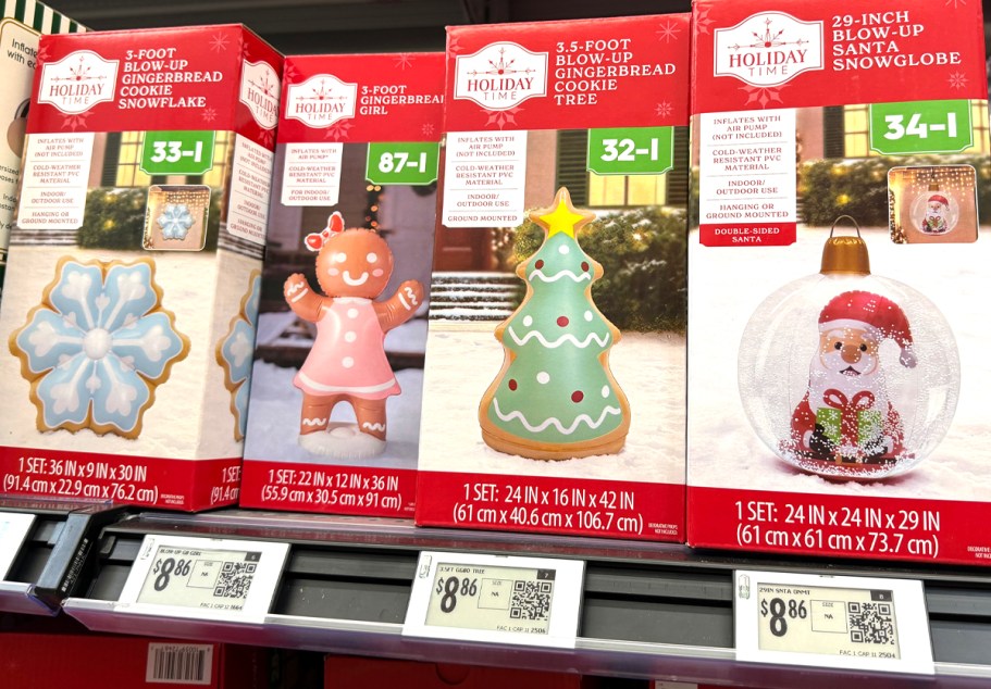 Walmart Has FUN Christmas Inflatables (Cookies, Pets, Disney, Grinch, & More)