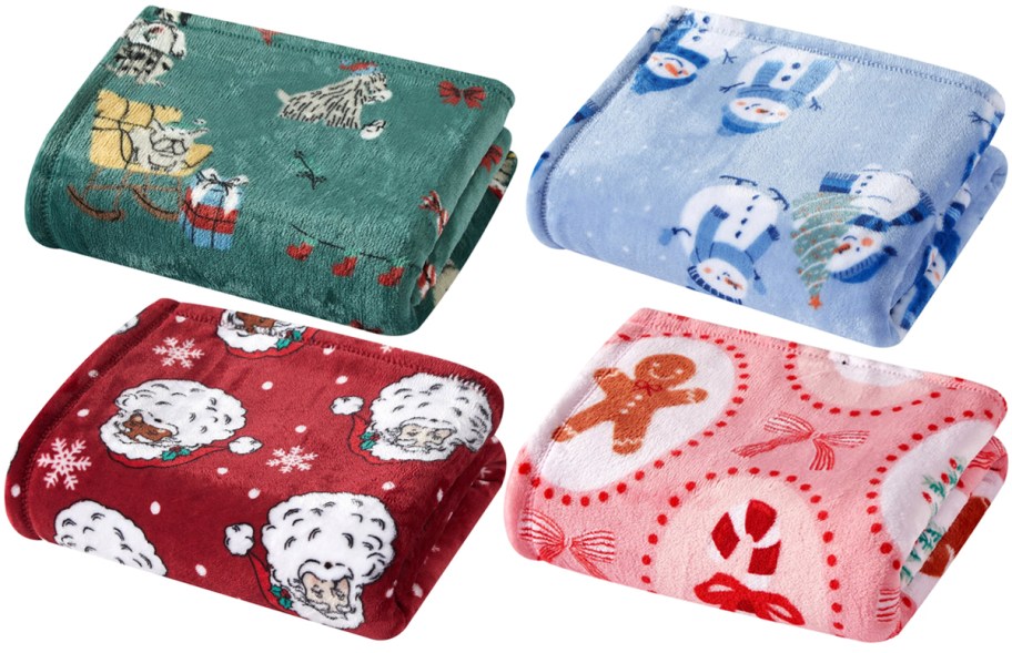 Holiday Time Christmas Throw Blanket