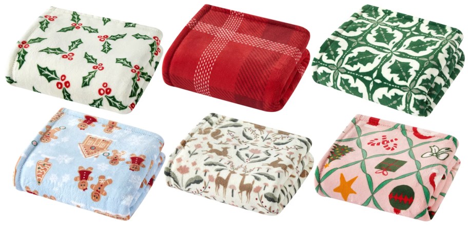 Holiday Time Plush Oversized Throw Blanket