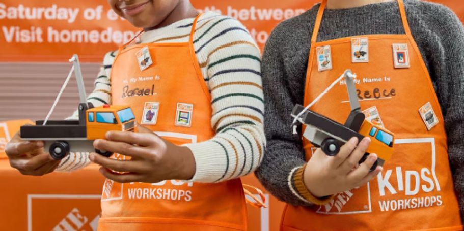 Free Home Depot Kids Workshop on 1/3 (Register Now to Make a Tow Truck)