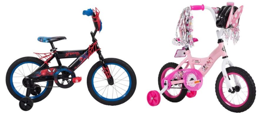 Huffy Marvel Spider-Man Kids' Bike and Huffy Disney Minnie Mouse Kids' Bike