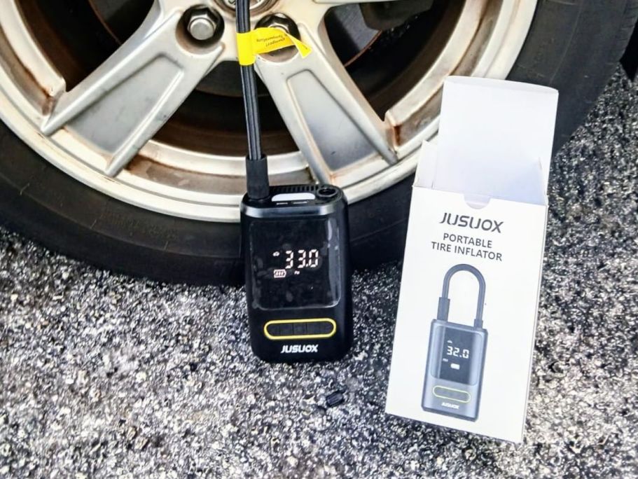 Portable Air Compressor Just $16.99 on Amazon (Reg. $30)