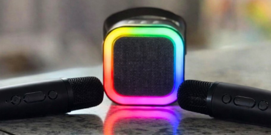Kids Karaoke Machine w/ 2 Microphones Only $9.99 on Amazon