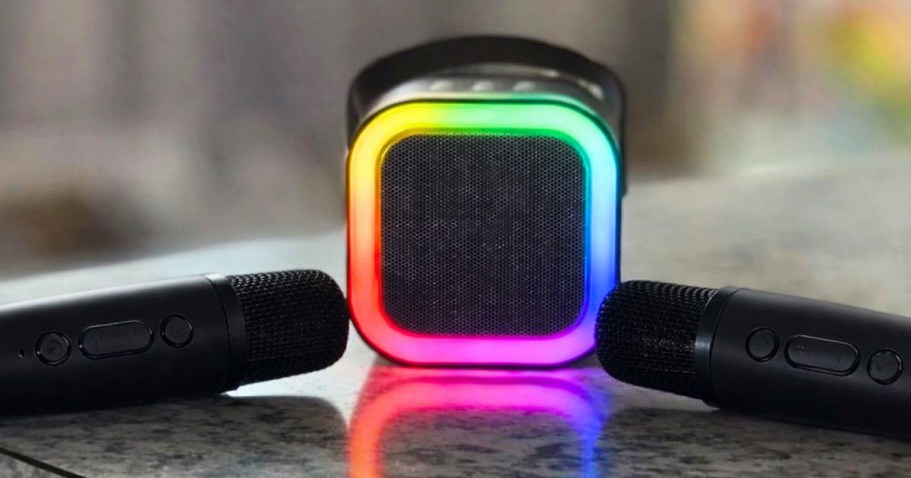 Kids Karaoke Machine w/ 2 Microphones Only $9.99 on Amazon