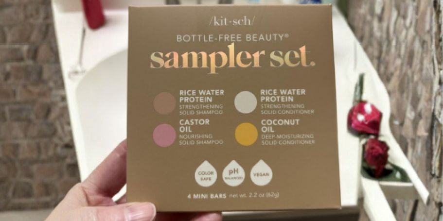 Kitsch Shampoo & Conditioner Bar Sampler Set Only $10 Shipped on Amazon