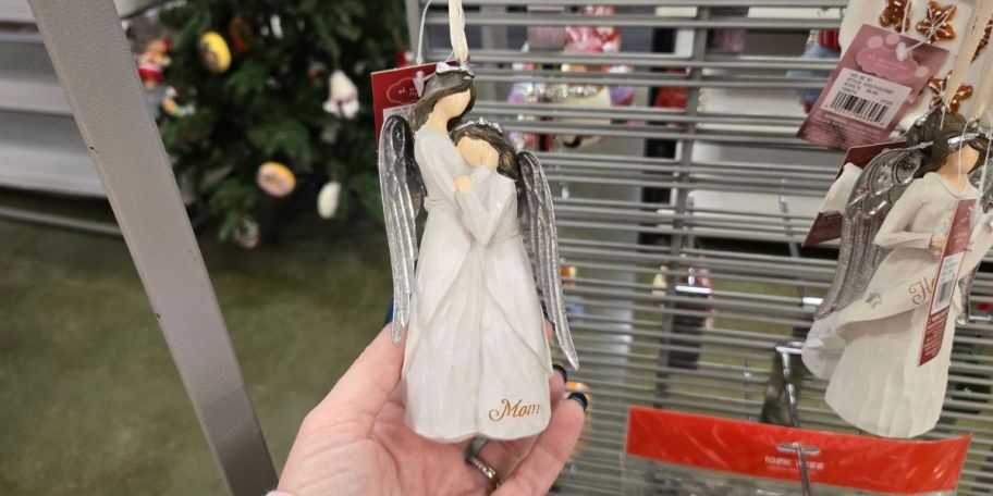 An ornament with a mother and child