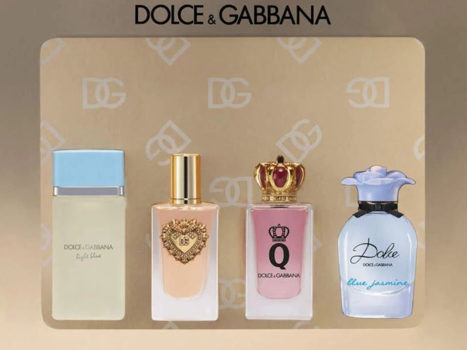 A dolce & gabbana mini perfume set