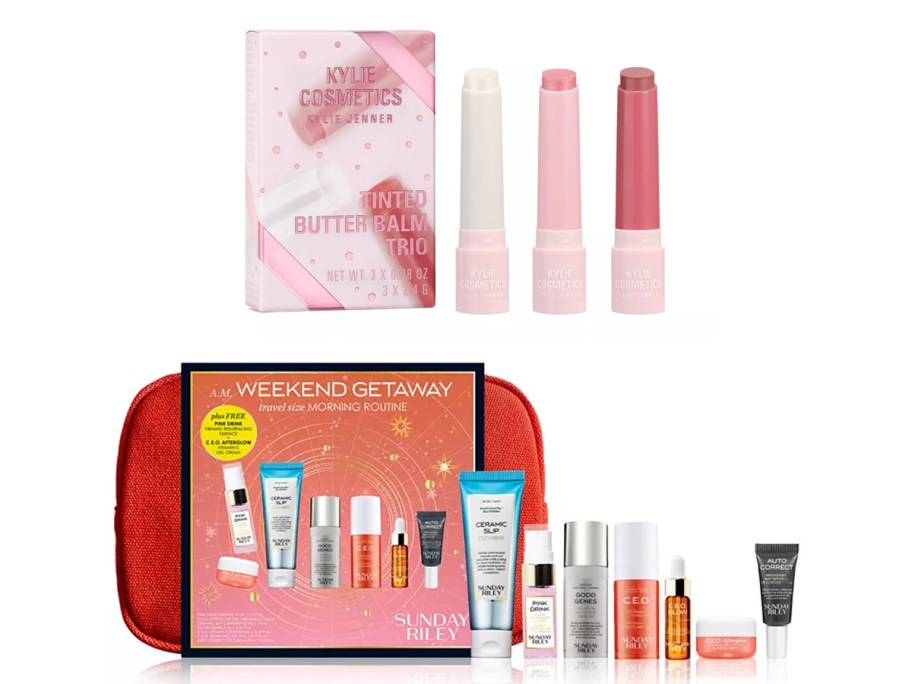 Kylie and Sunday Riley Gift Sets