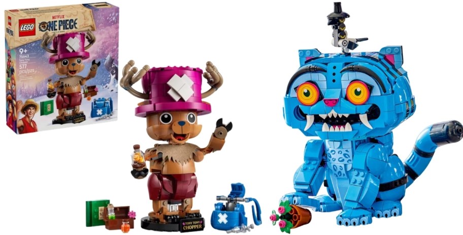 one piece and kpop demon hunters building sets