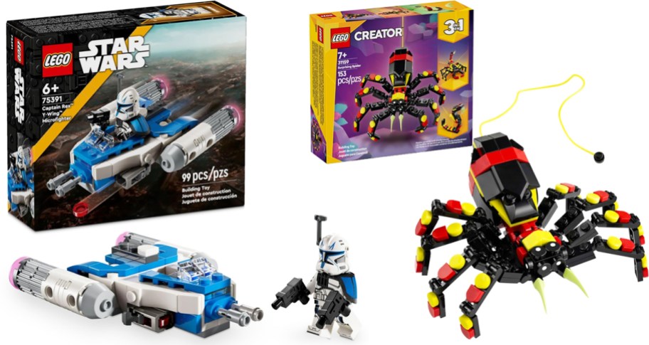 lego star wars and spider sets