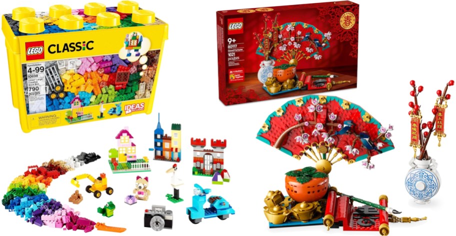 lego brick box and good fortune set