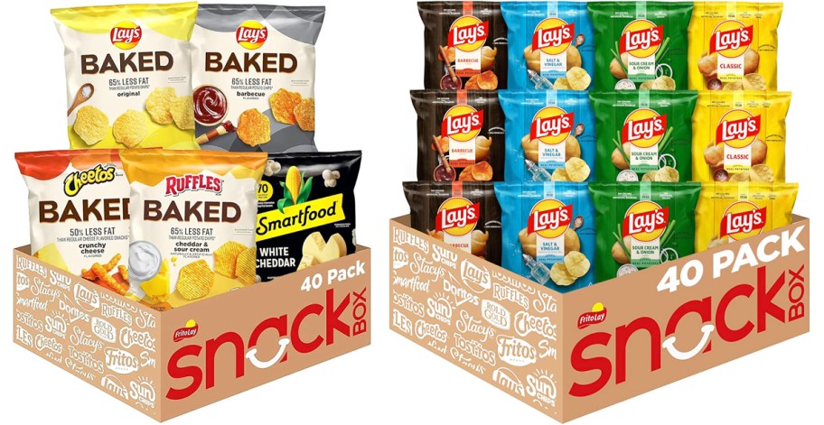 variety pack boxes of chips