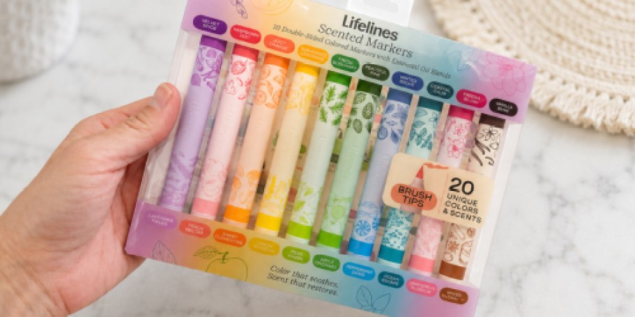 Lifelines Essential Oil Infused Scented Colored Markers from $9.99 Shipped on Amazon