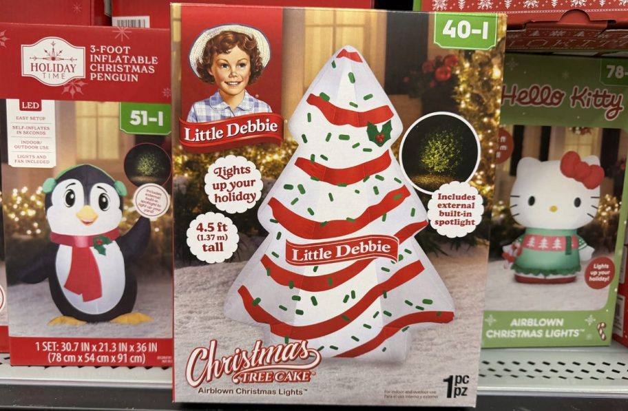 Little Debbie Inflatable Christmas Tree Cake